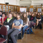 Presentation in the school hall